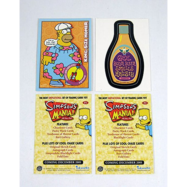 SIMPSONS MANIA PROMOTIONAL CARD P2